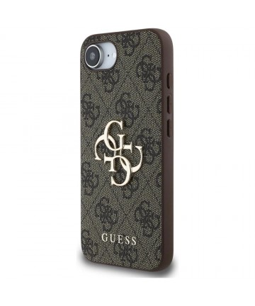 Guess 4G Big Logo Case for iPhone 16e - Brown