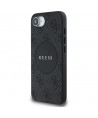 Guess 4G Circle Classic Logo MagSafe case for iPhone 16e - black