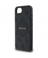 Guess 4G Circle Classic Logo MagSafe case for iPhone 16e - black