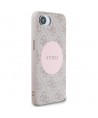 Guess 4G Circle Classic Logo MagSafe case for iPhone 16e - pink