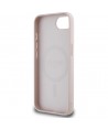 Guess 4G Circle Classic Logo MagSafe case for iPhone 16e - pink