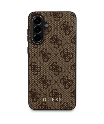 Guess 4G Metal Gold Logo Case for Samsung Galaxy A36 - Brown