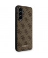 Guess 4G Metal Gold Logo Case for Samsung Galaxy A36 - Brown