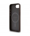 Guess 4G Ring Classic Logo MagSafe iPhone 16e Case - Brown