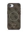 Guess 4G Ring Triangle Logo MagSafe iPhone 16e Case - Brown