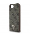 Guess 4G Ring Triangle Logo MagSafe iPhone 16e Case - Brown