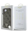 Guess 4G Ring Triangle Logo MagSafe iPhone 16e Case - Brown