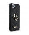 Guess Fixed Glitter Big 4G case for iPhone 16e - black
