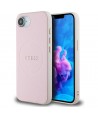 Guess Grained Ring MagSafe iPhone 16e Case - Pink