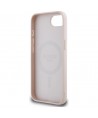 Guess Grained Ring MagSafe iPhone 16e Case - Pink