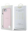 Guess Grained Ring MagSafe iPhone 16e Case - Pink