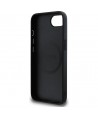 Guess Grained Triangle MagSafe case for iPhone 16e - black