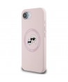 Karl Lagerfeld Silicone Karl&Choupette Heads MagSafe iPhone 16e Case - Pink