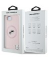Karl Lagerfeld Silicone Karl&Choupette Heads MagSafe iPhone 16e Case - Pink