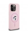 Karl Lagerfeld Silicone Karl&Choupette MagSafe Case for iPhone 14 Pro Max - Pink