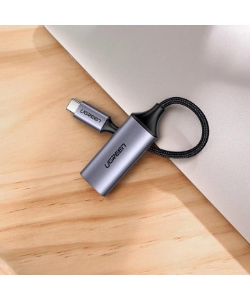 Ugreen USB Type C - HDMI 2.0 4K@60 Hz Thunderbolt 3 adapter for MacBook / PC gray (70444)
