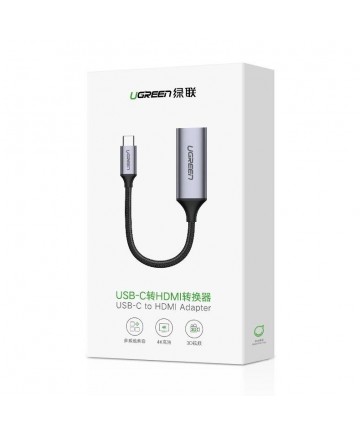 Ugreen USB Type C - HDMI 2.0 4K@60 Hz Thunderbolt 3 adapter for MacBook / PC gray (70444)