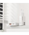 GaN Dudao A30EU 30W USB-A / USB-C Wall Charger - White