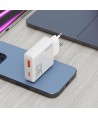 GaN Dudao A30EU 30W USB-A / USB-C Wall Charger - White
