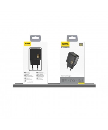 Dudao A26 PD20W GaN USB-C Charger - Black