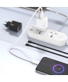 Dudao A26T GaN 25W USB-A, USB-C Charger - White