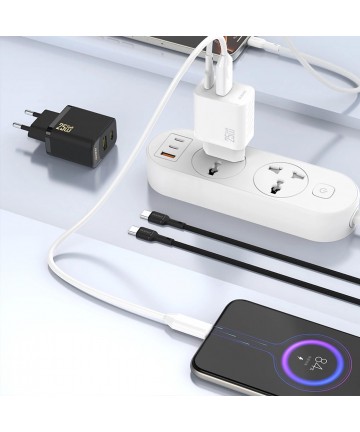 Dudao A27 25W GaN USB-C Wall Charger - Black