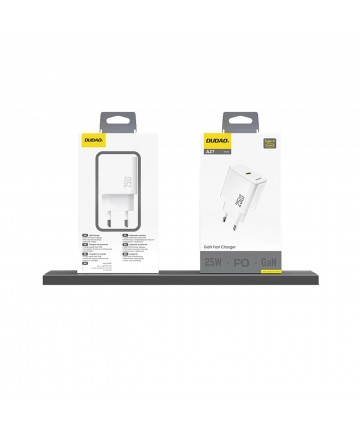 Dudao A27 25W GaN USB-C Wall Charger - White