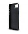 Guess PU Grained 4G Metal Logo case for iPhone 16e - black