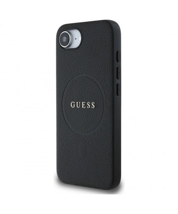 Guess PU Grained Classic Logo case with MagSafe for iPhone 16e - black
