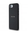 Guess PU Grained Classic Logo case with MagSafe for iPhone 16e - black