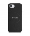 Guess PU Grained Classic Logo case with MagSafe for iPhone 16e - black