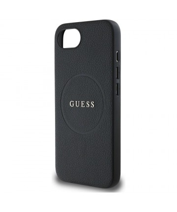 Guess PU Grained Classic Logo case with MagSafe for iPhone 16e - black