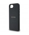 Guess PU Grained Classic Logo case with MagSafe for iPhone 16e - black