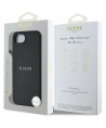 Guess PU Grained Classic Logo case with MagSafe for iPhone 16e - black
