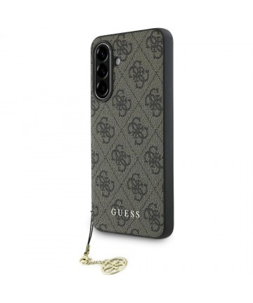 Guess 4G Charms Collection Case for Samsung Galaxy A36 Brown