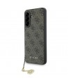 Guess 4G Charms Collection Case for Samsung Galaxy A36 Brown