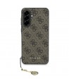 Guess 4G Charms Collection Case for Samsung Galaxy A36 Brown