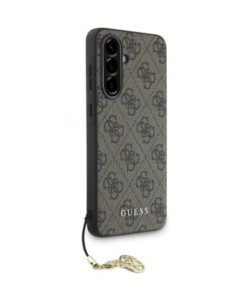 Guess 4G Charms Collection Case for Samsung Galaxy A36 Brown