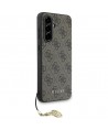 Guess 4G Charms Collection Case for Samsung Galaxy A36 Brown