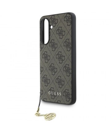 Guess 4G Charms Collection Case for Samsung Galaxy A36 Brown