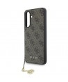 Guess 4G Charms Collection Case for Samsung Galaxy A36 Brown