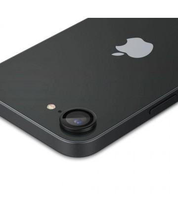 Spigen Optik Pro GLAS.TR "Ez Fit" Camera Cover 2-pack for iPhone 16e / 17e - Black
