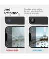 Spigen Optik Pro GLAS.TR "Ez Fit" Camera Cover 2-pack for iPhone 16e / 17e - Black