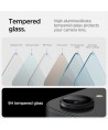 Spigen Optik Pro GLAS.TR "Ez Fit" Camera Cover 2-pack for iPhone 16e / 17e - Black