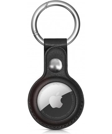 Apple AirTag PU Leather Case - Black