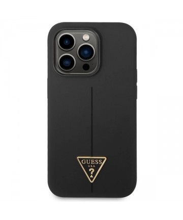 Guess GUHCP14LSLTGK iPhone 14 Pro 6.1" black/black hardcase Silicone Triangle