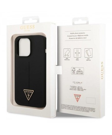 Guess GUHCP14LSLTGK iPhone 14 Pro 6.1" black/black hardcase Silicone Triangle