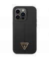 Guess GUHCP14XSLTGK iPhone 14 Pro Max 6.7" black/black hardcase Silicone Triangle