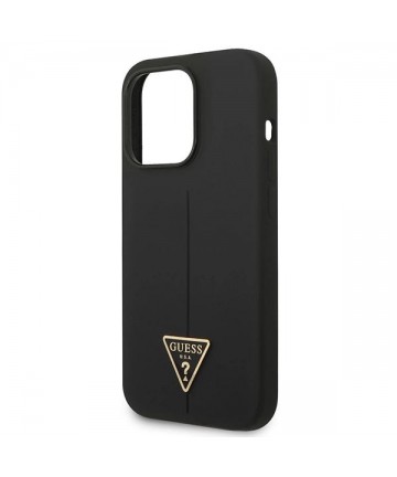Guess GUHCP14XSLTGK iPhone 14 Pro Max 6.7" black/black hardcase Silicone Triangle