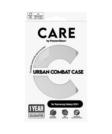 CARE by PanzerGlass Flagship Urban Combat Case for Samsung Galaxy S25+ - Transparent